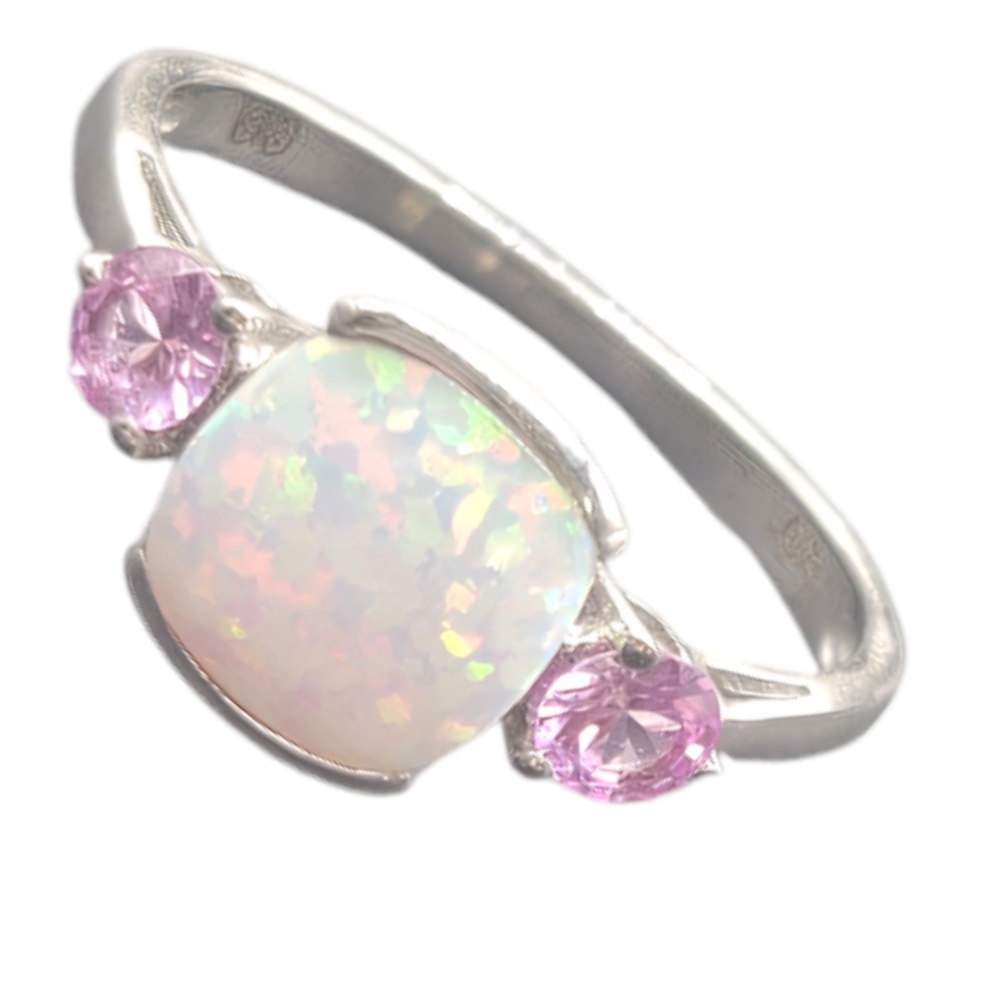 Opal and Sapphire Ring